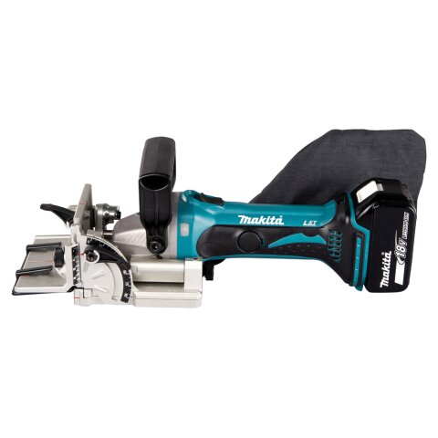 Makita DPJ180RTJ Akku-Nutfräse 18V / 5,0 Ah, 2 Akkus...