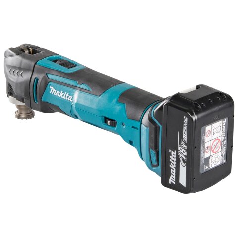 Makita DTM51RT1J3 Akku-Multifunktionswerkzeug 18V / 5,0 Ah, 1 Akku + Ladegerät im MAKPAC EN