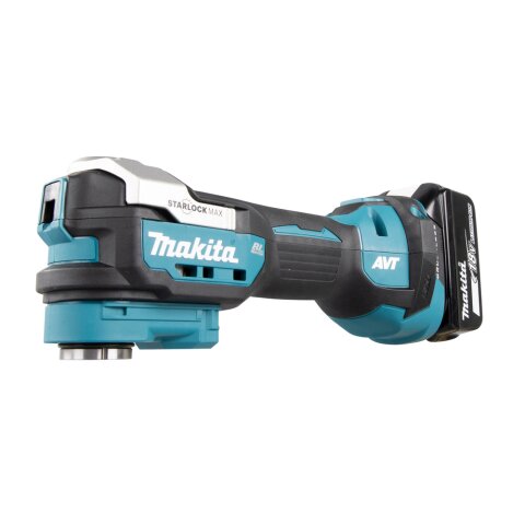 Makita DTM52T1JX2 Akku-Multifunktionswerkzeug 18V / 5,0 Ah, 1 Akku + Ladegerät + 44-teiliges Zubehör-Set im MAKPAC