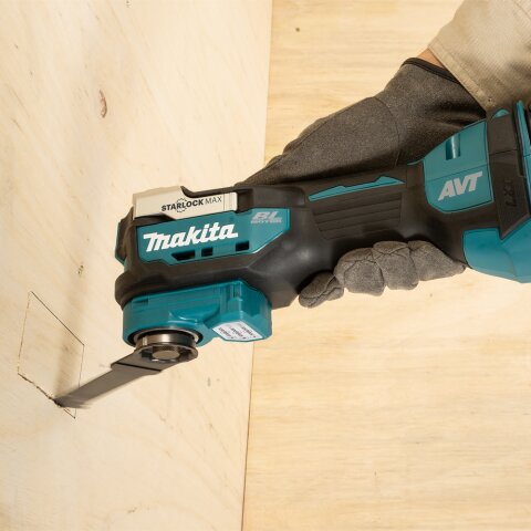 Makita DTM52T1JX2 Akku-Multifunktionswerkzeug 18V / 5,0 Ah, 1 Akku + Ladegerät + 44-teiliges Zubehör-Set im MAKPAC