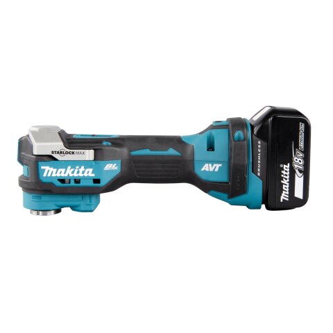 Makita DTM52T1JX2 Akku-Multifunktionswerkzeug 18V / 5,0 Ah, 1 Akku + Ladegerät + 44-teiliges Zubehör-Set im MAKPAC