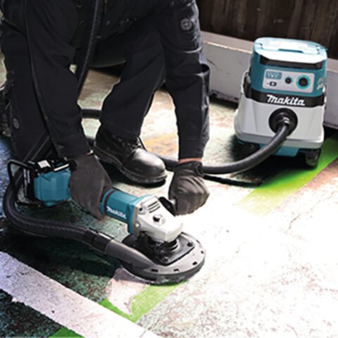 Makita DGA901ZKU2 Akku-Winkelschleifer 2x18V mit Bluetooth (ohne Akku, ohne Ladegerät) im Transportkoffer EN