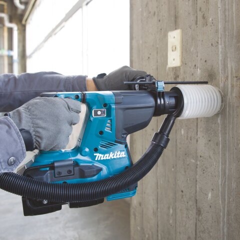 Makita DHR283ZWJU Akku-Kombihammer für SDS-PLUS 2x18V mit Bluetooth & Staubabsaugung DX09 (ohne Akku, ohne Ladegerät) im MAKPAC