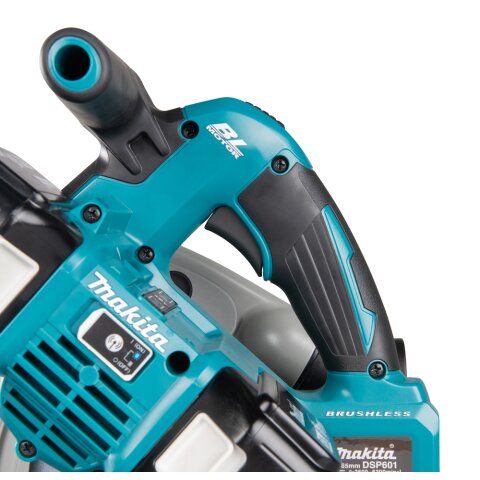 Makita DSP601ZJU Akku-Tauchsäge 56mm 2x18V mit Bluetooth (ohne Akku, ohne Ladegerät) im MAKPAC