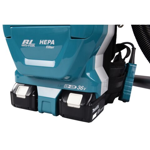 Makita DVC261ZX15 Akku-Rucksack Staubsauger 2x18V (ohne Akku, ohne Ladegerät)