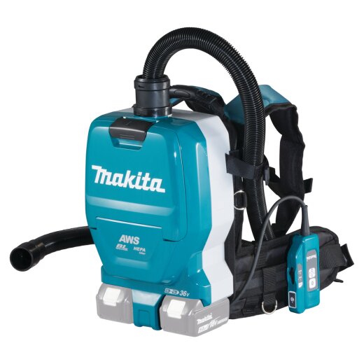 Makita DVC265ZXU Akku-Rucksack Staubsauger 2x18V mit Bluetooth (ohne Akku, ohne Ladegerät) EN