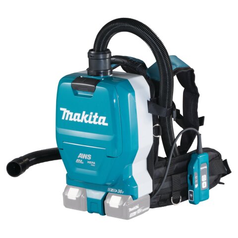 Makita DVC265ZXU Akku-Rucksack Staubsauger 2x18V mit...
