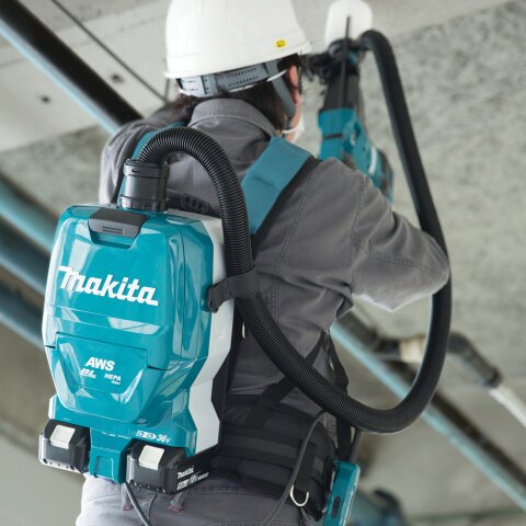 Makita DVC265ZXU Akku-Rucksack Staubsauger 2x18V mit Bluetooth (ohne Akku, ohne Ladegerät) EN