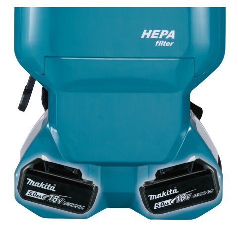 Makita DVC665ZU Akku-Rucksackstaubsauger 2x18V mit Bluetooth (ohne Akku, ohne Ladegerät)