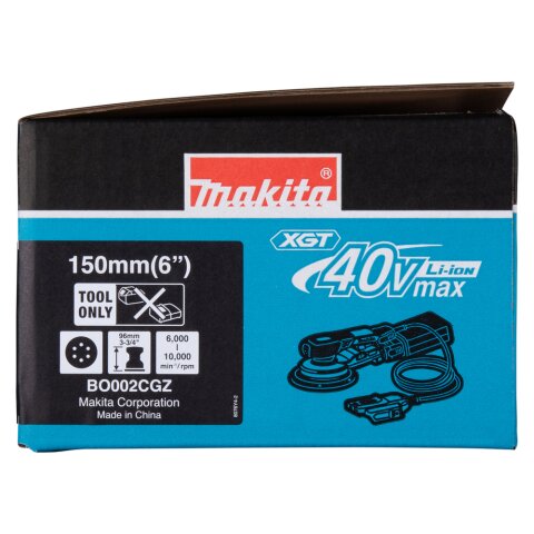 Makita BO002CGZ Akku-Exzenterschleifer 40V max. / 150 mm ø (ohne Akku, ohne Ladegerät) EN