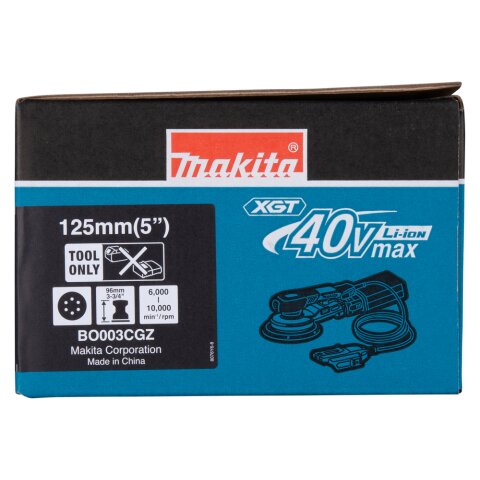 Makita BO003CGZ Akku-Exzenterschleifer 40V max. / 125 mm ø (ohne Akku, ohne Ladegerät)