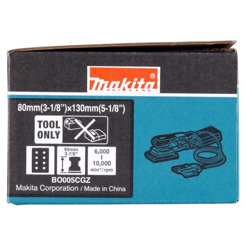 Makita BO005CGZ Akku-Schwingschleifer 40V max. / 80 mm x 130 mm (ohne Akku, ohne Ladegerät) EN