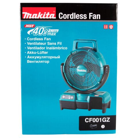 Makita CF001GZ Akku-Lüfter 40V max. / 230V (ohne Akku, ohne Ladegerät, inkl. Netzteil)
