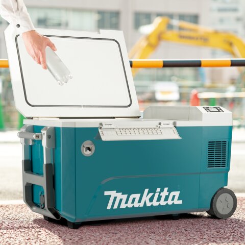 Makita CW002GZ01 Akku-Kompressor-Kühl- und Wärmebox 18V - 40V max. / 230V 50 Liter (ohne Akku, ohne Ladegerät) EN