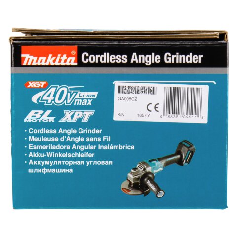 Makita GA008GZ Akku-Winkelschleifer 40V max. (ohne Akku, ohne Ladegerät)