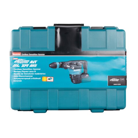Makita HM001GZ02 Akku-Stemmhammer 40V max. (ohne Akku, ohne Ladegerät) im Transportkoffer inkl. AWS Funk-Adapter WUT01 EN