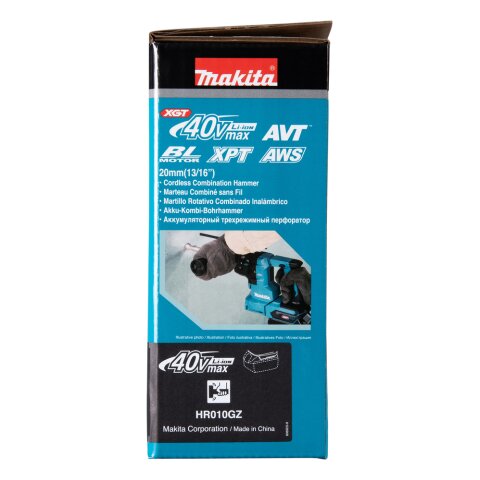 Makita HR010GZ Akku-Kombihammer SDS-PLUS 40V max. (ohne Akku, ohne Ladegerät)