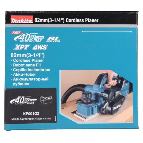 Makita KP001GZ Akku-Hobel 40V max. (ohne Akku, ohne Ladegerät)