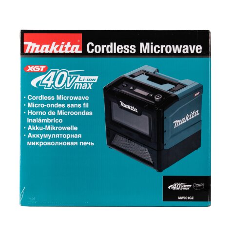 Makita MW001GZ Akku-Mikrowelle 40V max. 350/500 W, 8 l (ohne Akku, ohne Ladegerät) EN