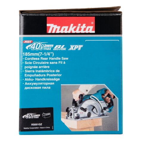 Makita RS001GZ Akku-Handkreissäge 65mm 40V max. (ohne Akku, ohne Ladegerät)