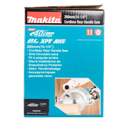 Makita RS002GZ Akku-Handkreissäge 95mm 40V max. (ohne Akku, ohne Ladegerät) EN