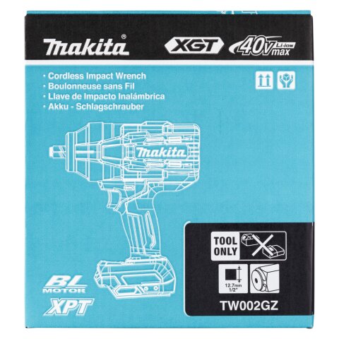 Makita TW002GZ Akku-Schlagschrauber 40V max. (ohne Akku, ohne Ladegerät)
