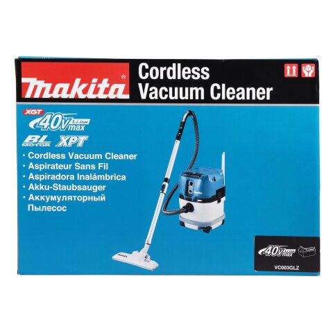 Makita VC003GLZ Akku-Staubsauger 15L 40V max. Nass+Trocken (ohne Akku, ohne Ladegerät)