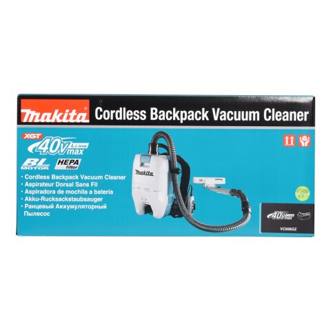 Makita VC008GZ Akku-Rucksackstaubsauger 40V max. (ohne Akku, ohne Ladegerät)