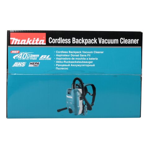 Makita VC009GZ01 Akku-Rucksackstaubsauger 40V max. mit AWS (ohne Akku, ohne Ladegerät) EN