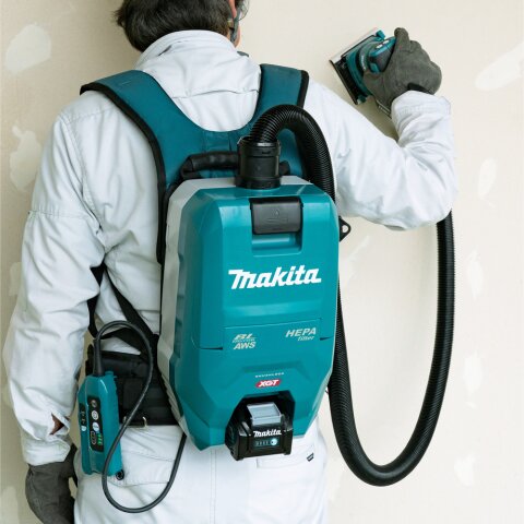 Makita VC009GZ01 Akku-Rucksackstaubsauger 40V max. mit AWS (ohne Akku, ohne Ladegerät) EN