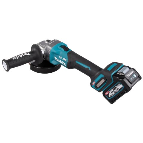 Makita GA005GM201 Akku-Winkelschleifer 40V max. / 4,0 Ah, 2 Akkus + Ladegerät im MAKPAC EN