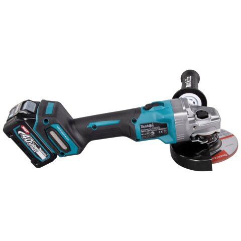 Makita GA005GM201 Akku-Winkelschleifer 40V max. / 4,0 Ah, 2 Akkus + Ladegerät im MAKPAC EN