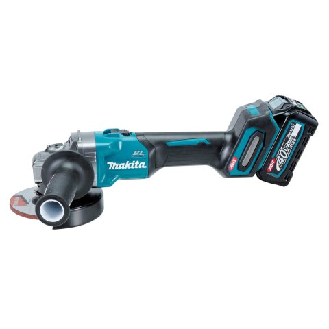Makita GA008GM201 Akku-Winkelschleifer 40V max. / 4,0 Ah, 2 Akkus + Ladegerät im MAKPAC EN