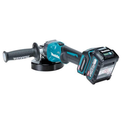 Makita GA008GM201 Akku-Winkelschleifer 40V max. / 4,0 Ah, 2 Akkus + Ladegerät im MAKPAC EN