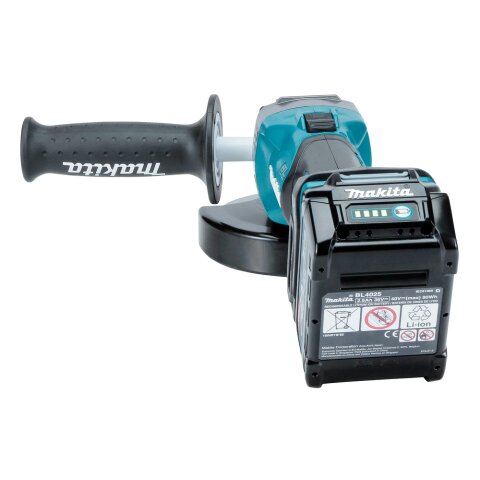 Makita GA008GM201 Akku-Winkelschleifer 40V max. / 4,0 Ah, 2 Akkus + Ladegerät im MAKPAC EN