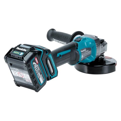 Makita GA008GM201 Akku-Winkelschleifer 40V max. / 4,0 Ah, 2 Akkus + Ladegerät im MAKPAC EN