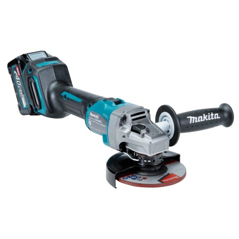 Makita GA008GM201 Akku-Winkelschleifer 40V max. / 4,0 Ah, 2 Akkus + Ladegerät im MAKPAC EN