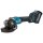 Makita GA008GM201 Akku-Winkelschleifer 40V max. / 4,0 Ah, 2 Akkus + Ladegerät im MAKPAC EN