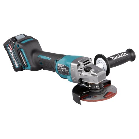 Makita GA016GM201 Akku-Winkelschleifer 40V max. / 4,0 Ah, 2 Akkus + Ladegerät im MAKPAC EN