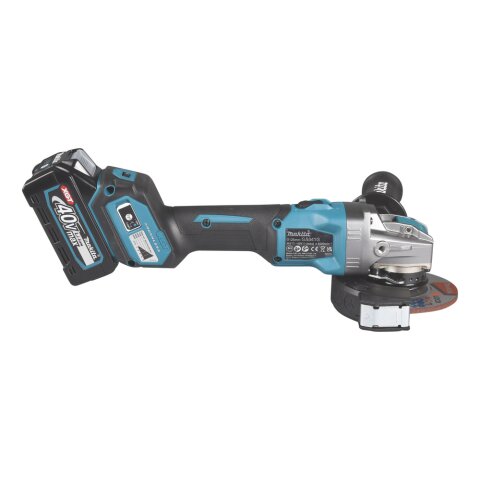 Makita GA041GM201 Akku-Winkelschleifer 40V max. / 4,0 Ah, 2 Akkus + Ladegerät im MAKPAC