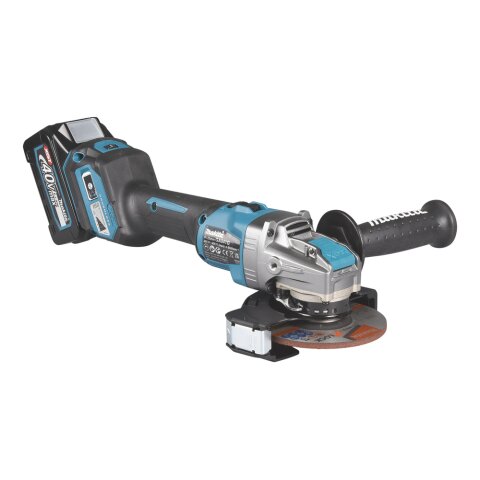 Makita GA041GM201 Akku-Winkelschleifer 40V max. / 4,0 Ah, 2 Akkus + Ladegerät im MAKPAC
