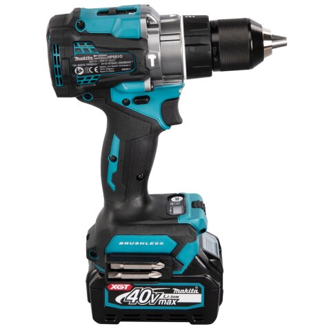 Makita HP001GD201 Akku-Schlagbohrschrauber 40V max. / 2,5 Ah, 2 Akkus + Ladegerät im MAKPAC