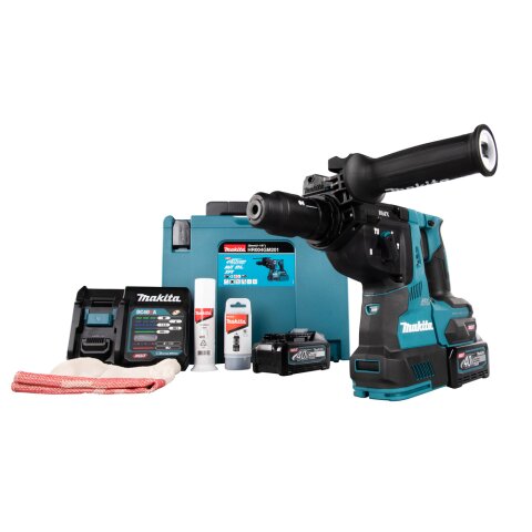 Makita HR004GM201 Akku-Kombihammer SDS-PLUS 40V max. / 4,0 Ah, 2 Akkus + Ladegerät im MAKPAC