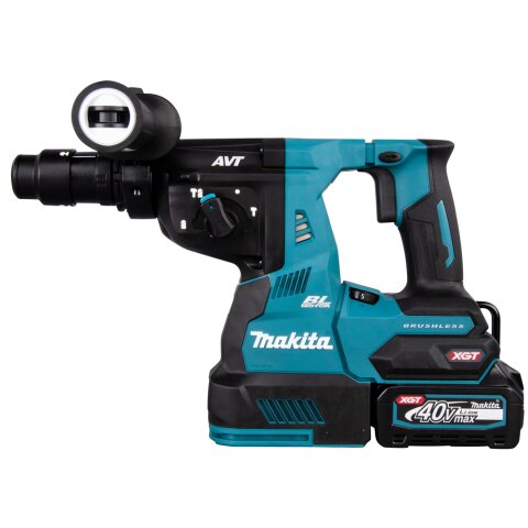 Makita HR004GM202 Akku-Kombihammer SDS-PLUS 40V max. / 4,0 Ah, 2 Akkus + Ladegerät im MAKPAC inkl. Staubabsaugung DX14 EN