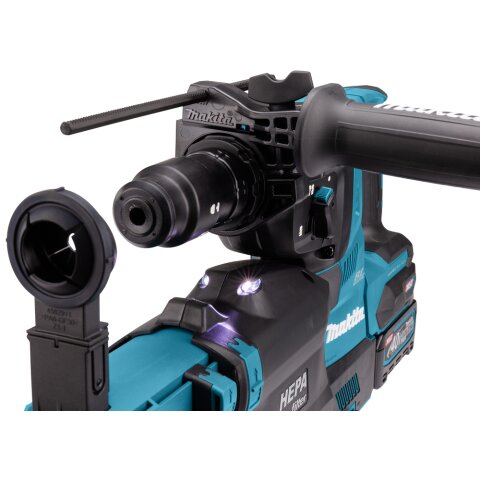Makita HR004GM202 Akku-Kombihammer SDS-PLUS 40V max. / 4,0 Ah, 2 Akkus + Ladegerät im MAKPAC inkl. Staubabsaugung DX14 EN