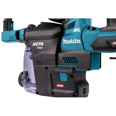 Makita HR004GM202 Akku-Kombihammer SDS-PLUS 40V max. / 4,0 Ah, 2 Akkus + Ladegerät im MAKPAC inkl. Staubabsaugung DX14 EN