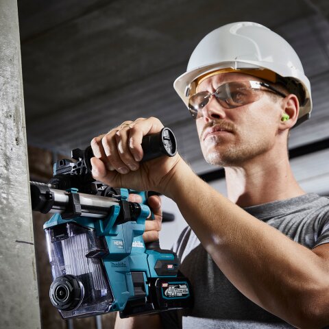Makita HR010GD201 Akku-Kombihammer SDS-PLUS 40V max. / 2,5 Ah, 2 Akkus + Ladegerät im MAKPAC