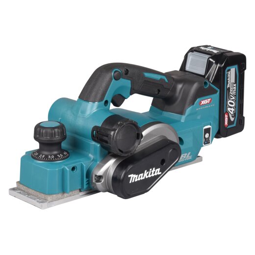 Makita KP001GM201 Akku-Hobel 40V max. / 4,0 Ah, 2 Akkus + Ladegerät im MAKPAC