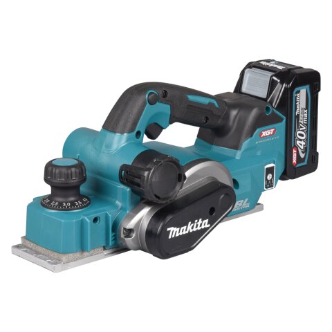 Makita KP001GM201 Akku-Hobel 40V max. / 4,0 Ah, 2 Akkus +...