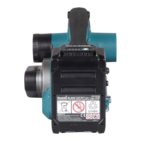 Makita KP001GM201 Akku-Hobel 40V max. / 4,0 Ah, 2 Akkus + Ladegerät im MAKPAC